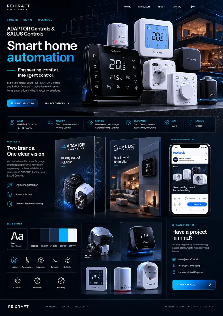 Мобильная подача ADAPTOR Controls для соцсетей