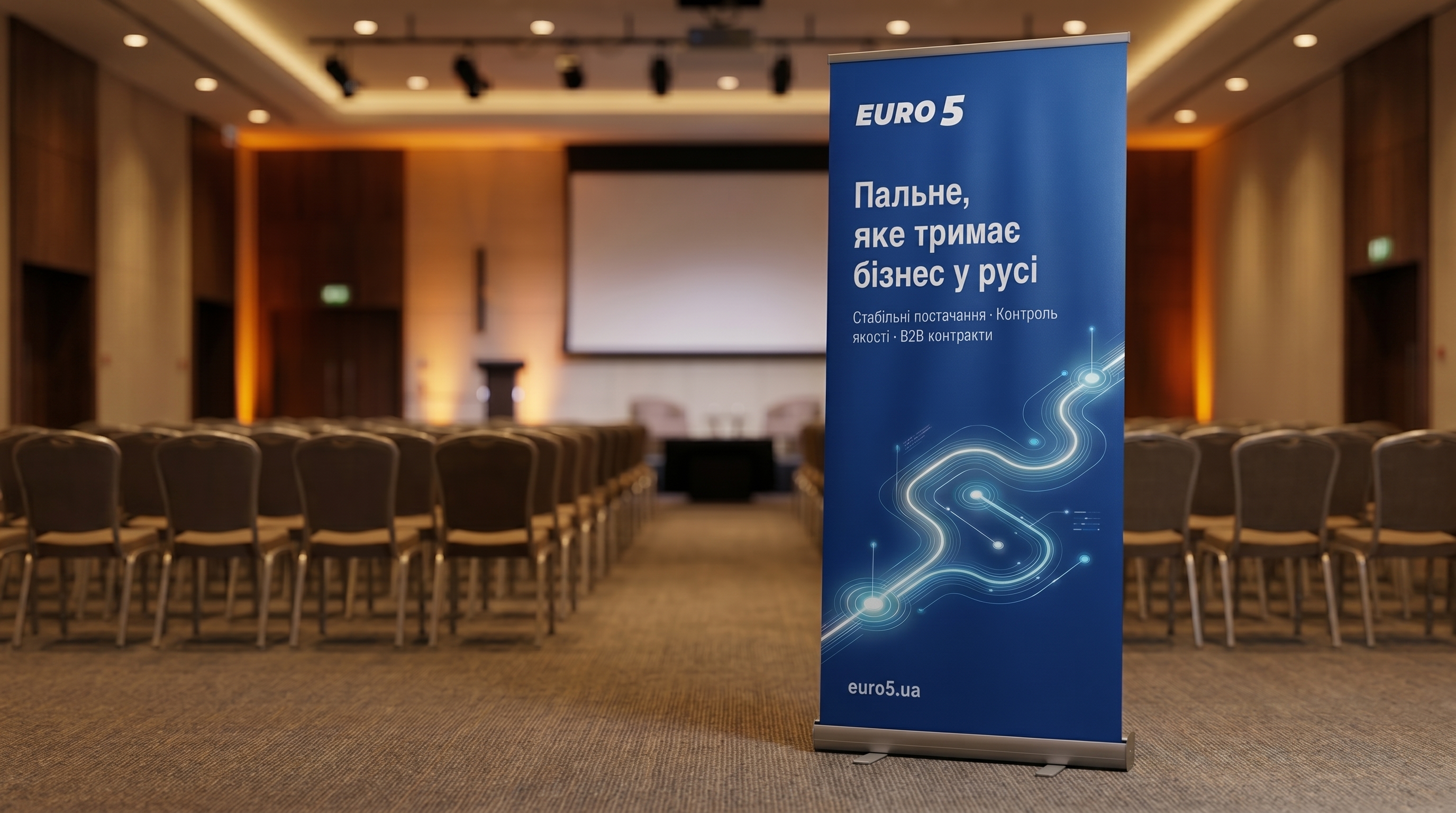EURO5 roll-up у конференц-залі